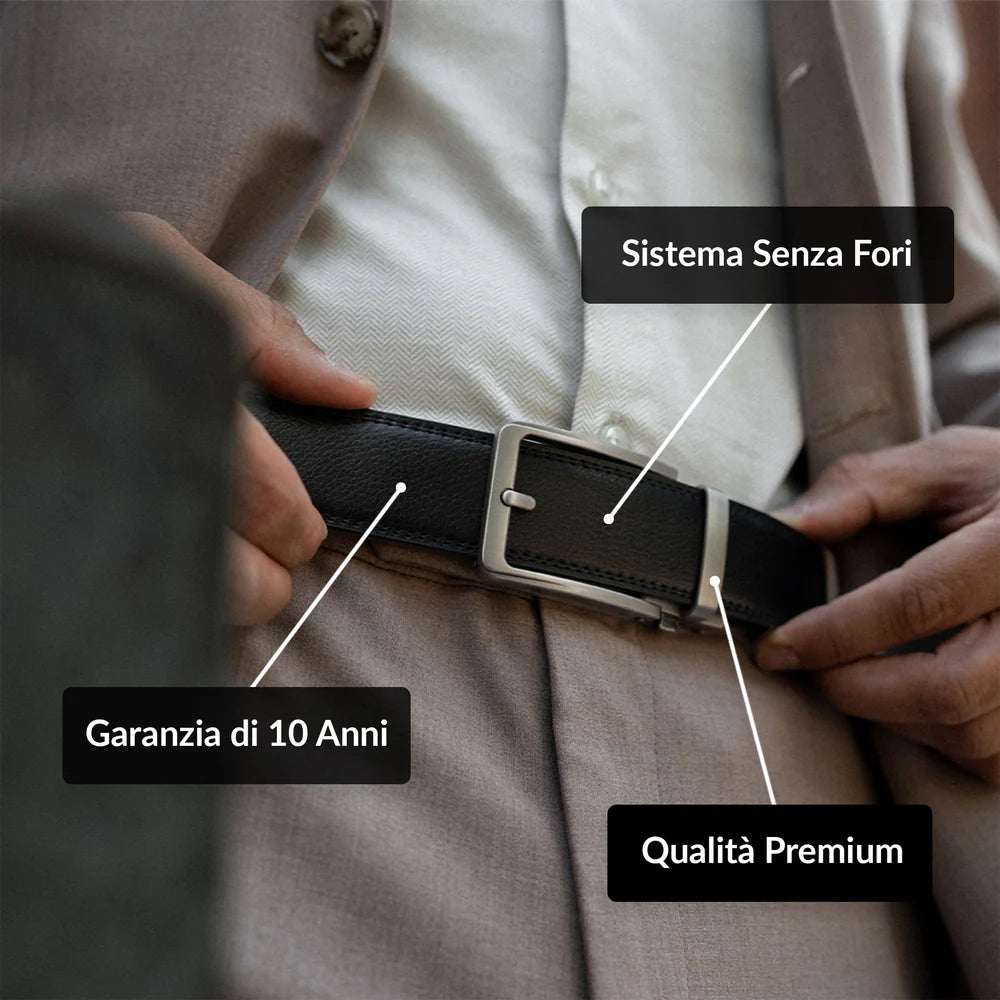 Cintura in pelle regolabile